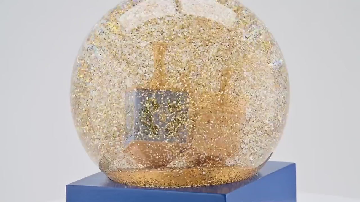 Dancing Dreidels Snow Globe