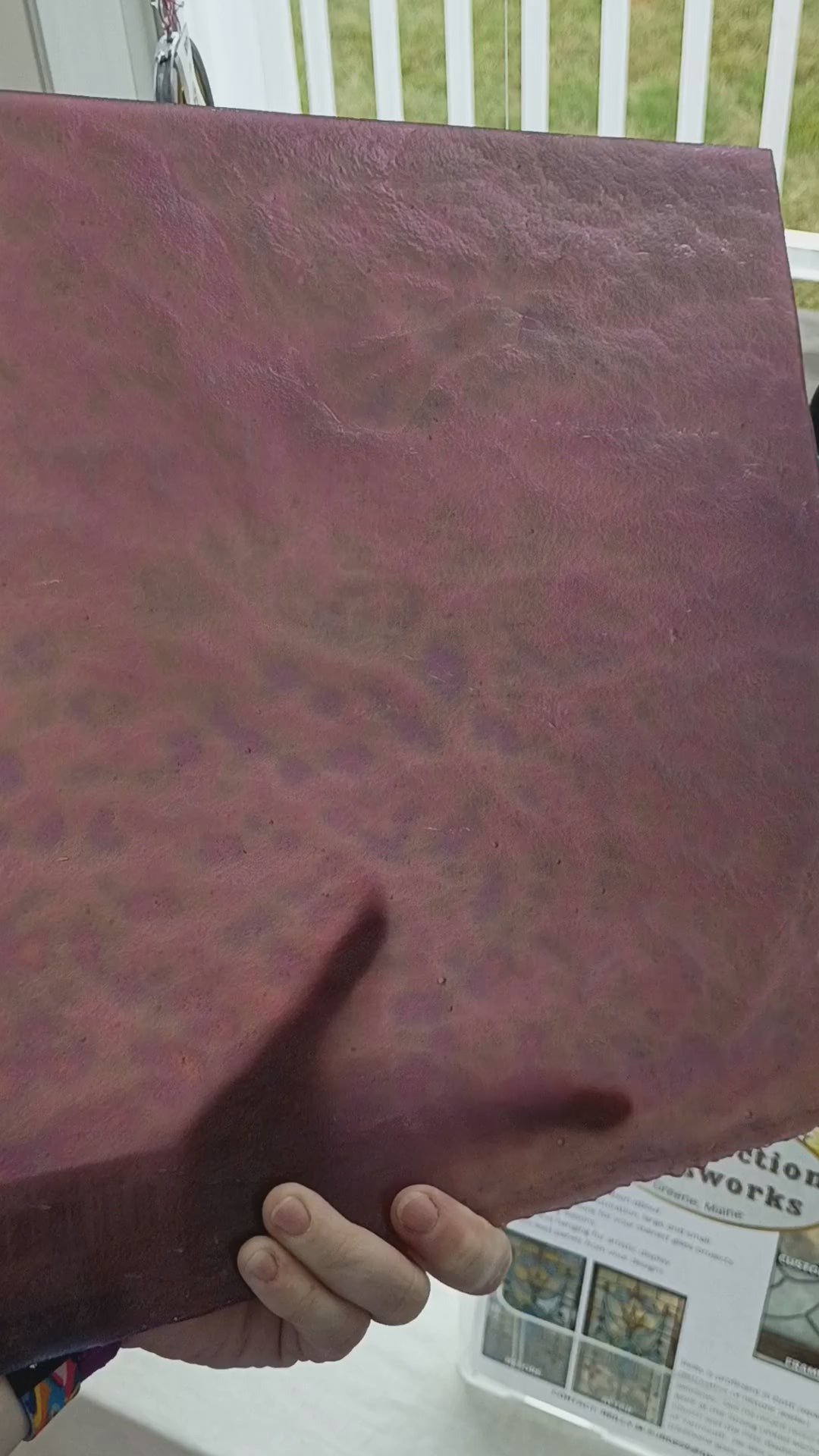 Mauve Ice Stipple Iridescent