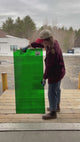 96 COE Dark Green Waterglass