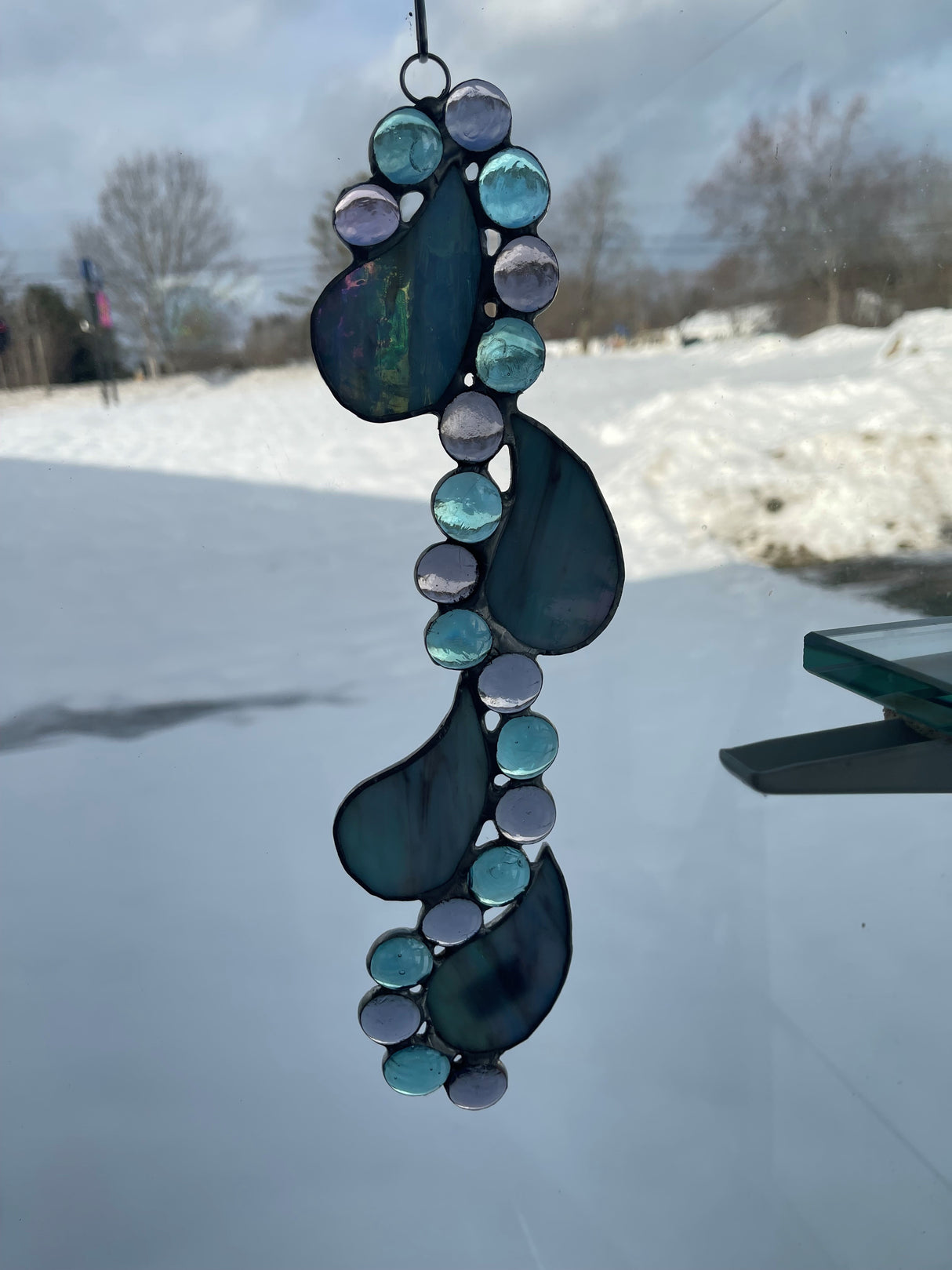 Abstract Blue Teal Purple