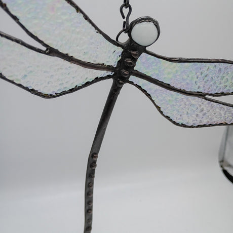 stained glass dragonfly