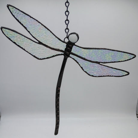 stained glass dragonfly