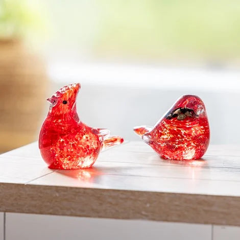 Glass Decorative Cardinal