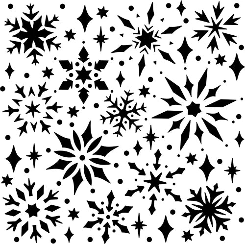 Stencil Snowflakes