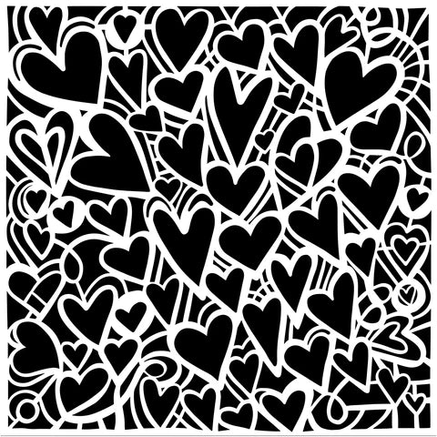 Stencil Heartfelt