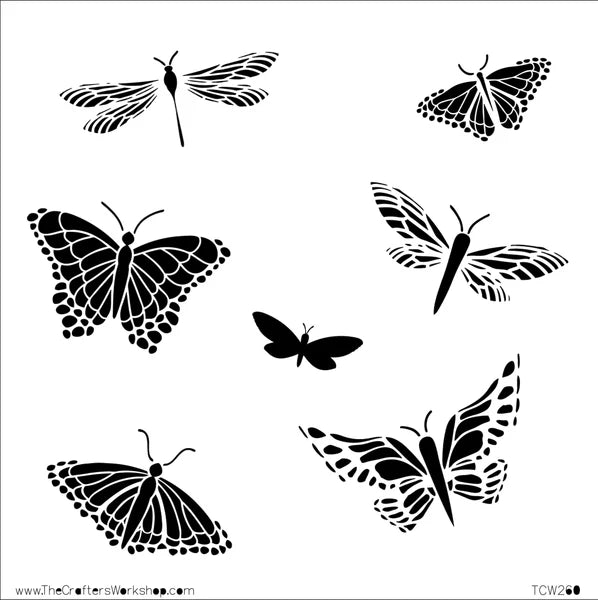 Stencil Mariposa