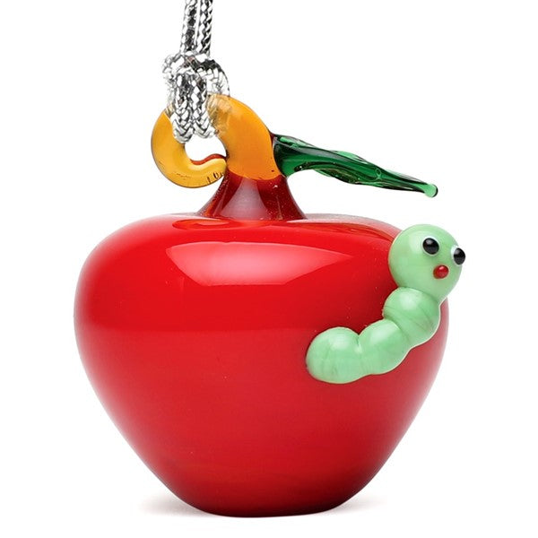 Ornament APPLE W/WORM