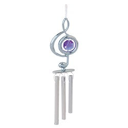 Crystal Swarovski in Chrome Plate mini treble Chef Wind Chime