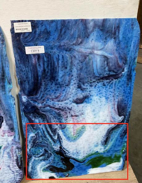 White Opal with Blue, Green, Purple, Pink Granite