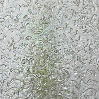 Clear Floral Textured Glass
