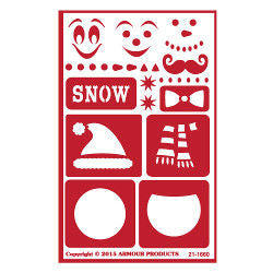 Snow Fun Stencil Over N Over
