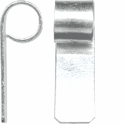 Silver Plated Tube Top Pendant Bail  10 Pack