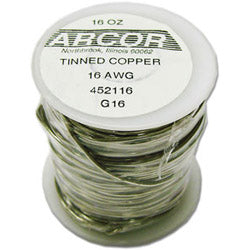 Tinned Copper Wire 16 Gauge 1 lb