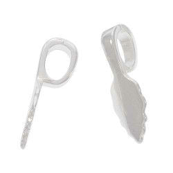 Silver Plated Leaf Bail Small  25 Pack