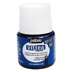 Vitrea 160 Frosted Glass Paint  Lacquer Blue