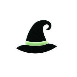 Black & Green Witch Hat Precut 96 COE