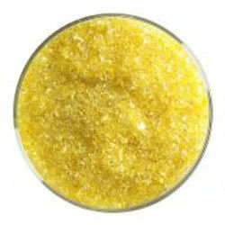 Bullseye Marigold Yellow Transparent Frit Medium 90 COE