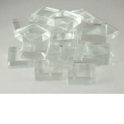 1 7/8 inch Clear Glass Craft Tiles